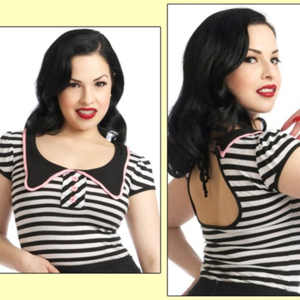 RockSteady Striped Dolly Top NWT